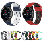 Cinturino in silicone bicolore con trama scozzese per Suunto 5 Pe