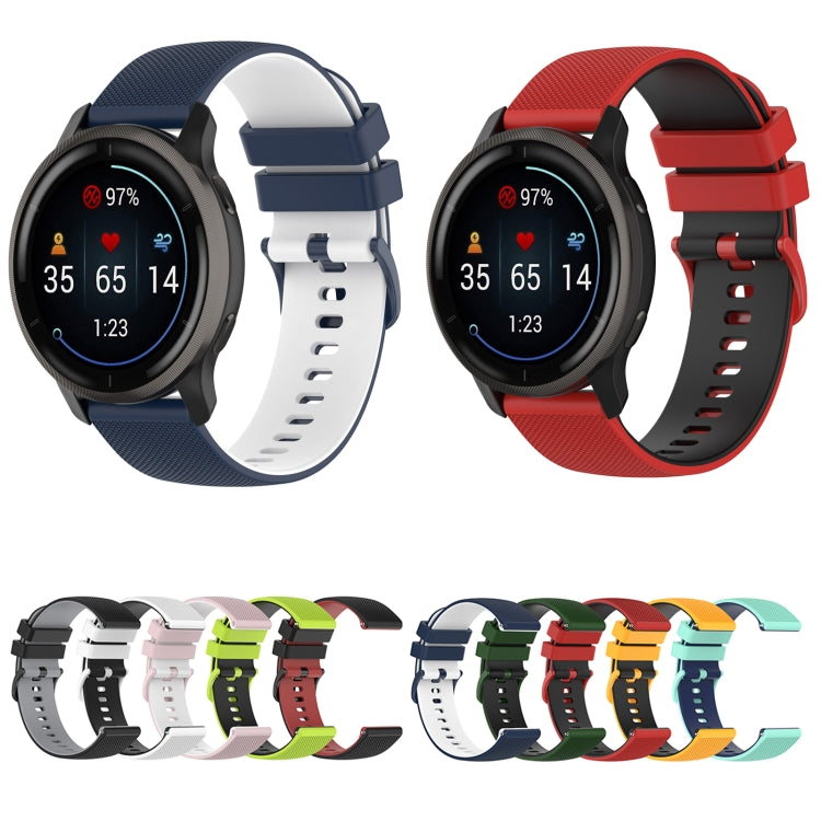Cinturino in silicone bicolore con trama scozzese per Suunto 5 Pe