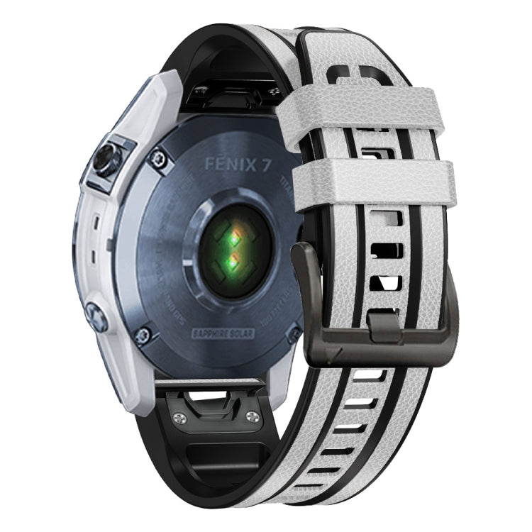 Cinturino in silicone e pelle per Garmin Fenix 7