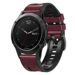 Cinturino in silicone e pelle per Garmin Fenix 7