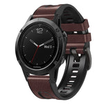Cinturino in silicone e pelle per Garmin Fenix 7