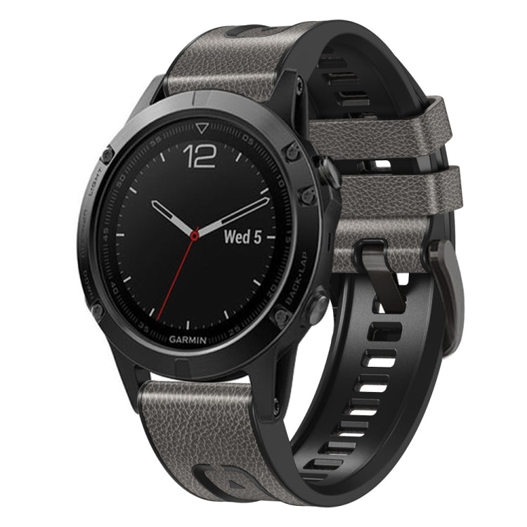 Cinturino in silicone e pelle per Garmin Fenix 7