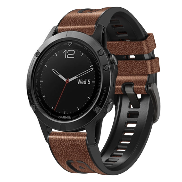 Cinturino in silicone e pelle per Garmin Fenix 7