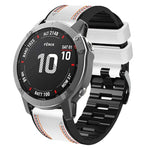Cinturino in pelle siliconata con cuciture per Garmin Fenix 7