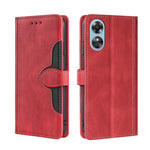 Custodia per telefono in pelle con fibbia magnetica Skin Feel, For Motorola Moto E32 India/E22s 4G Global, For OPPO A17, For OPPO K10x 5G, For Realme C33 4G, For vivo V25 5G/V25e 5G, For vivo Y16 4G/Y02s 4G