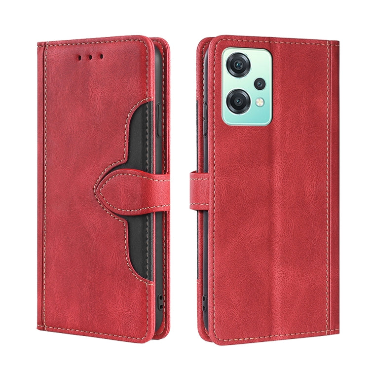 Custodia per telefono in pelle con fibbia magnetica Skin Feel, For Motorola Moto E32 India/E22s 4G Global, For OPPO A17, For OPPO K10x 5G, For Realme C33 4G, For vivo V25 5G/V25e 5G, For vivo Y16 4G/Y02s 4G