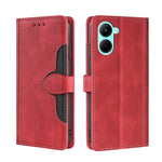 Custodia per telefono in pelle con fibbia magnetica Skin Feel, For Motorola Moto E32 India/E22s 4G Global, For OPPO A17, For OPPO K10x 5G, For Realme C33 4G, For vivo V25 5G/V25e 5G, For vivo Y16 4G/Y02s 4G