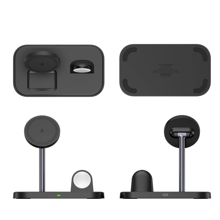 WA22 Supporto 3 in 1 con caricabatterie wireless magnetico