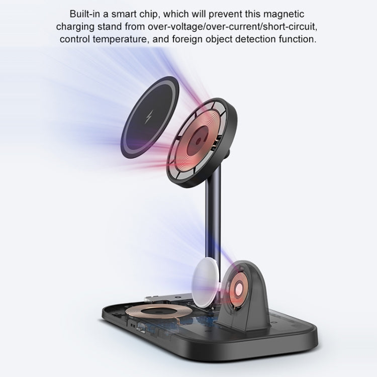 WA22 Supporto 3 in 1 con caricabatterie wireless magnetico