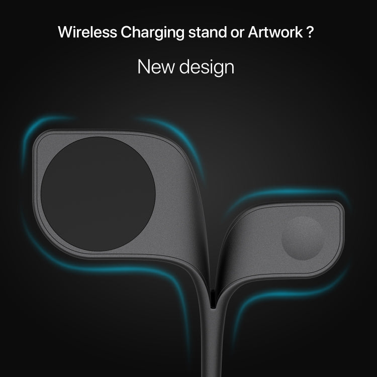 Caricabatterie wireless magnetico 5 in 1 da 15W