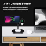 Caricabatterie wireless magnetico 5 in 1 da 15W