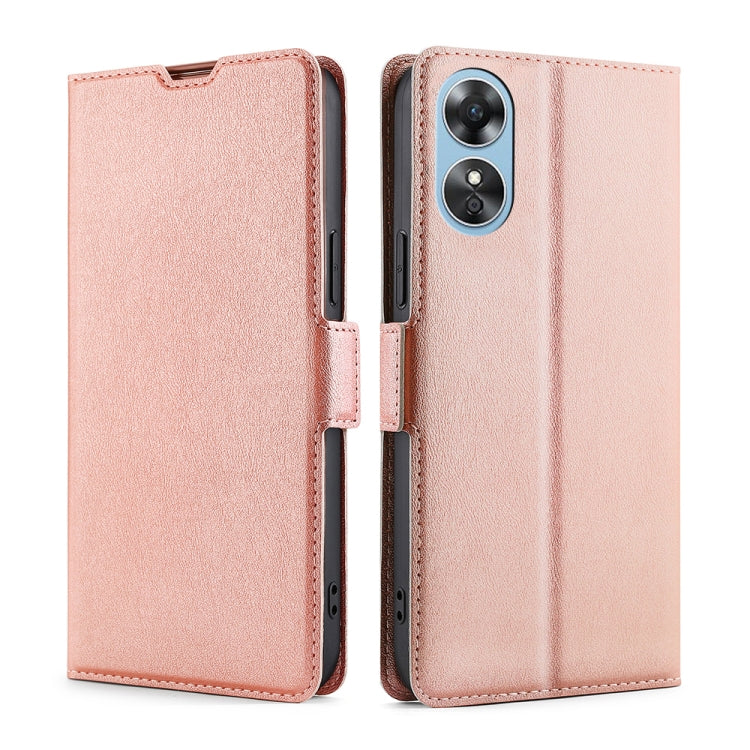 Custodia per telefono in pelle flip orizzontale con fibbia laterale ultrasottile, For Motorola Moto E32 India/E22s 4G Global, For OPPO A17, For OPPO K10x 5G, For Realme C33 4G, For vivo V25 5G/V25e 5G, For vivo Y16 4G/Y02s 4G