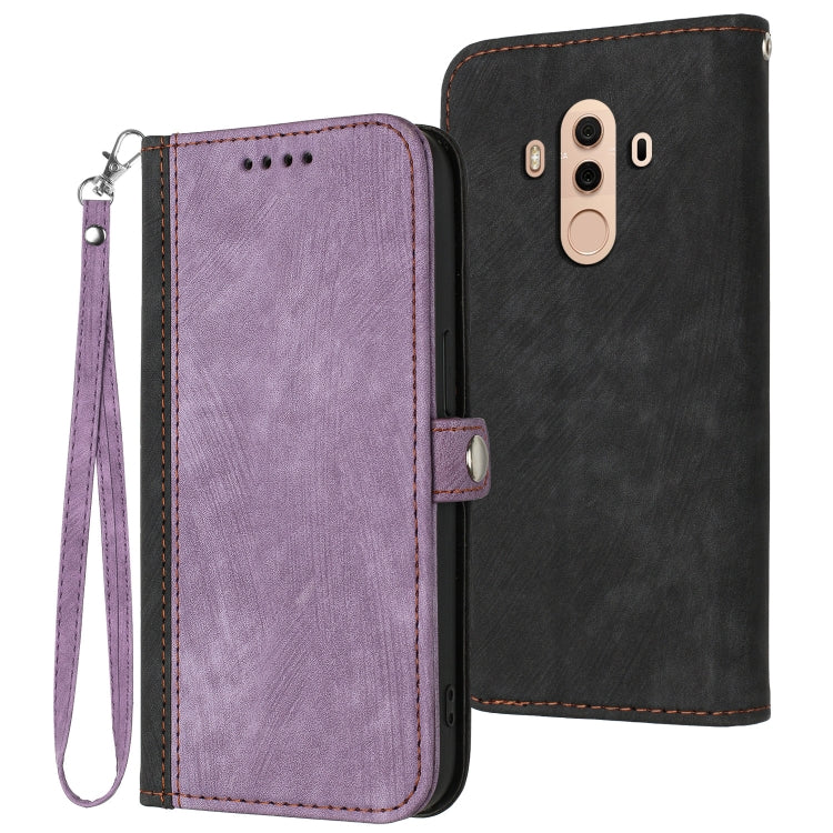 Custodia per telefono in pelle con cinturino a mano doppia piega con fibbia laterale, For Huawei Mate 10 Pro, For Huawei Mate 20 Lite, For Huawei Mate 20 Pro, For Huawei P20 Lite