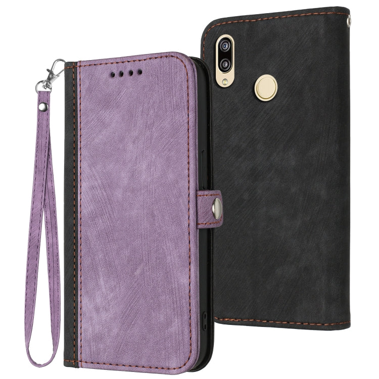 Custodia per telefono in pelle con cinturino a mano doppia piega con fibbia laterale, For Huawei Mate 10 Pro, For Huawei Mate 20 Lite, For Huawei Mate 20 Pro, For Huawei P20 Lite