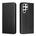 Custodia per telefono in pelle con vibrazione magnetica in fibra di carbonio, For Samsung Galaxy S23 Ultra 5G, For vivo Y16, For vivo Y22s, For Xiaomi Redmi A1