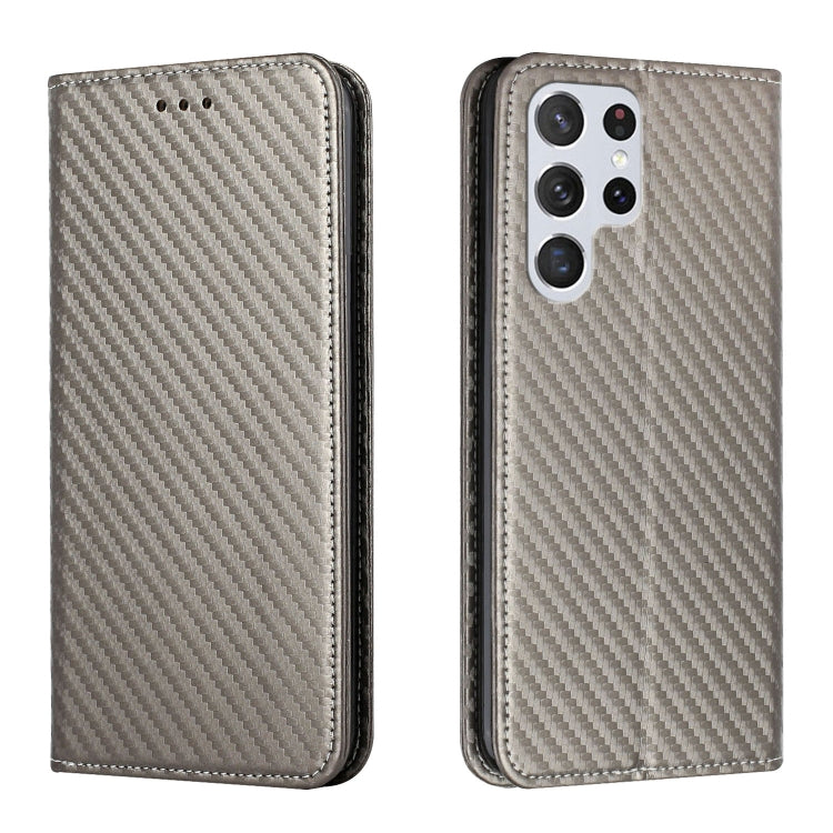 Custodia per telefono in pelle con vibrazione magnetica in fibra di carbonio, For Samsung Galaxy S23 Ultra 5G, For vivo Y16, For vivo Y22s, For Xiaomi Redmi A1