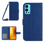 Skin Feel Custodia per cellulare in pelle con motivo a fiori di sole con cordino, For Infinix Hot 12, For Infinix Hot 12 Play