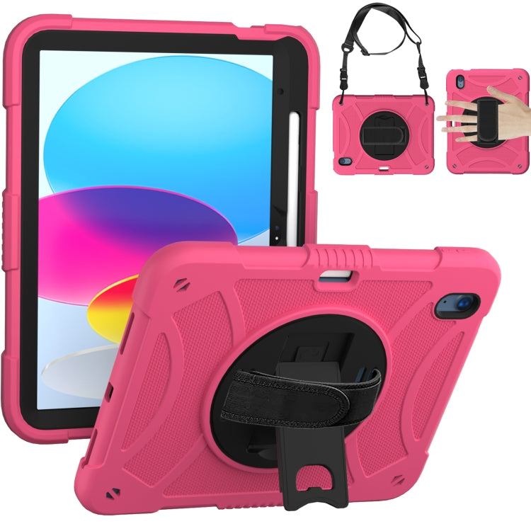 Custodia in silicone e PC con presa rotante per iPad 10.9 2022