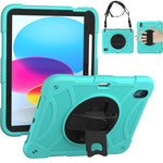Custodia in silicone e PC con presa rotante per iPad 10.9 2022