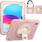 Custodia in silicone e PC con presa rotante per iPad 10.9 2022