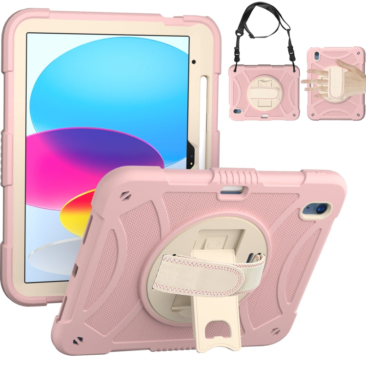 Custodia in silicone e PC con presa rotante per iPad 10.9 2022