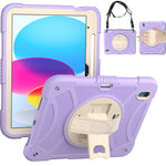 Custodia in silicone e PC con presa rotante per iPad 10.9 2022