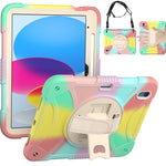 Custodia in silicone e PC con presa rotante per iPad 10.9 2022