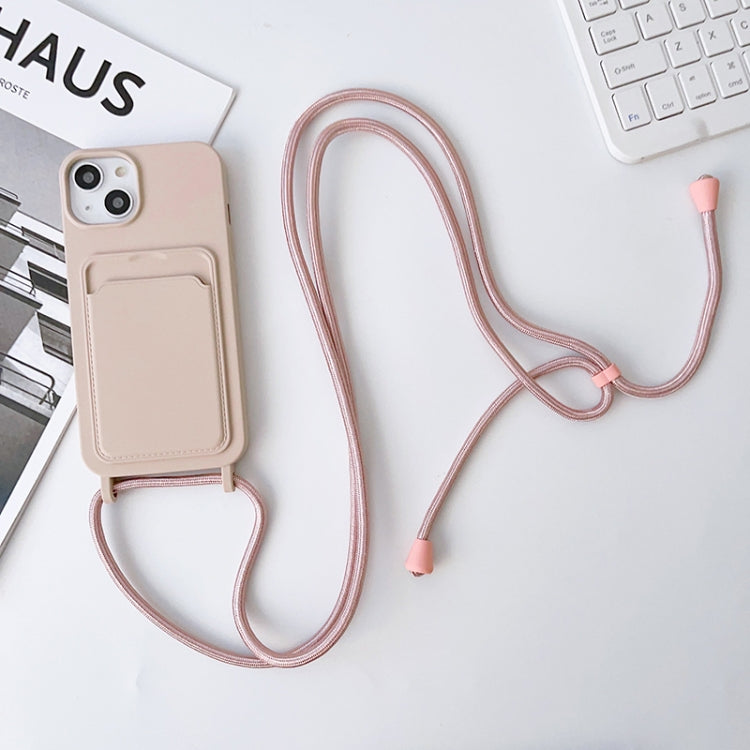 Custodia silicone con porta carte e tracolla per iPhone 14 Pro Ma