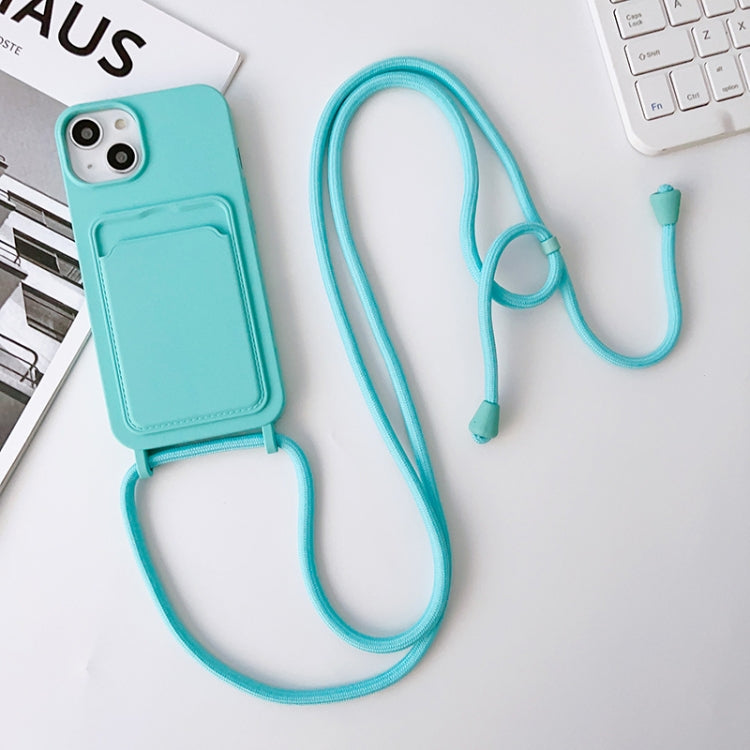 Custodia silicone con porta carte e tracolla per iPhone 14 Pro Ma
