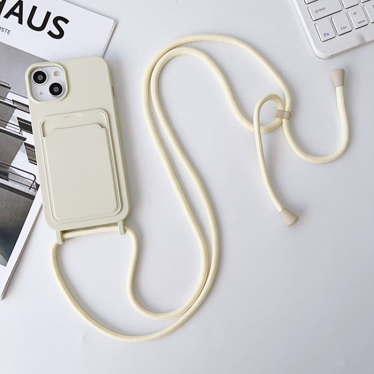 Custodia silicone con porta carte e tracolla per iPhone 12