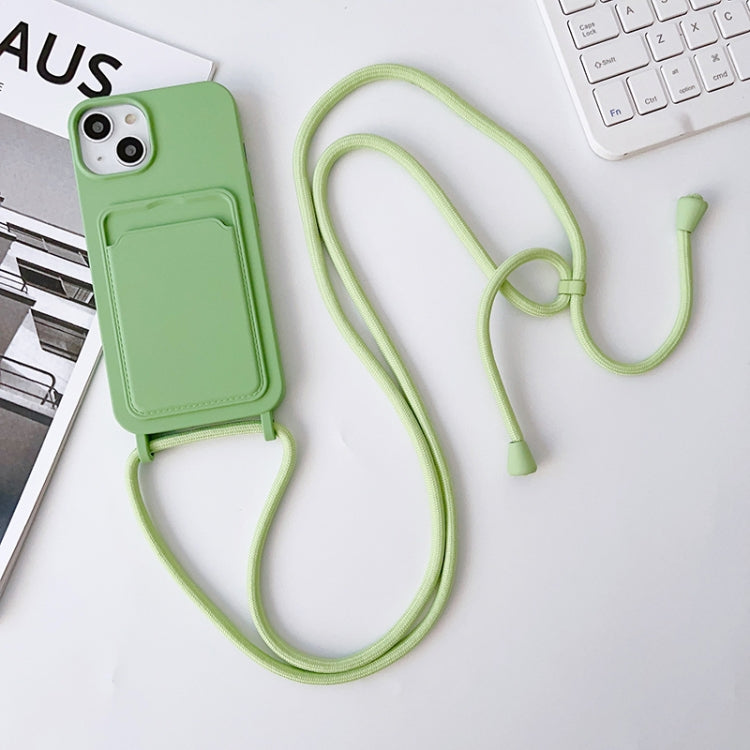Custodia silicone con porta carte e tracolla per iPhone 12