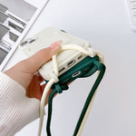 Custodia silicone con porta carte e tracolla per iPhone 12