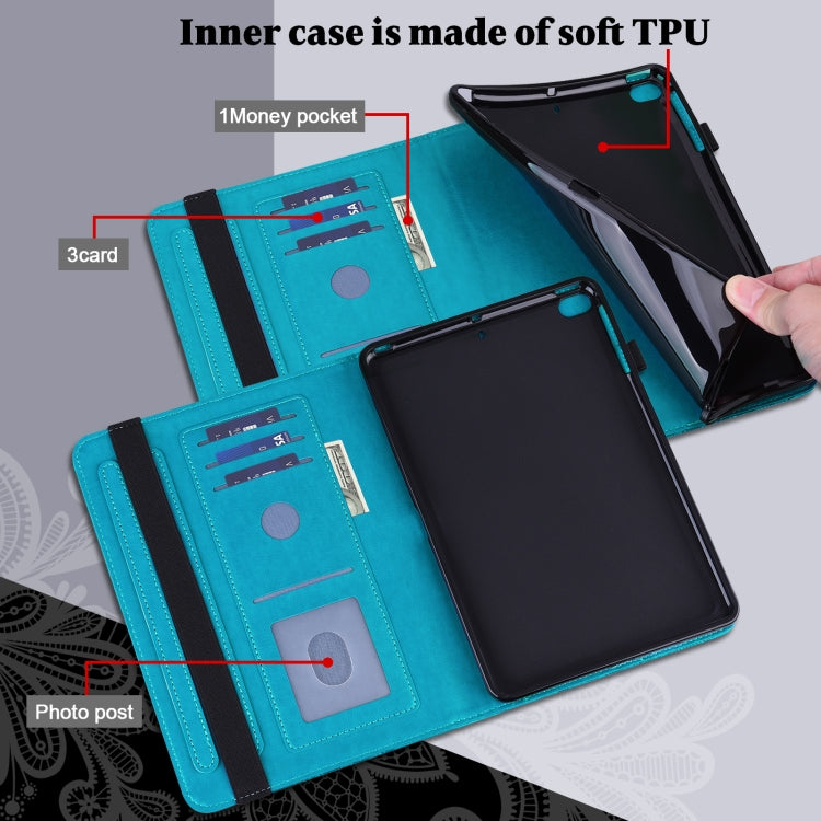 Custodia per tablet in pelle con motivo a fiori in pizzo, For Lenovo Tab M10 3rd Gen, For OPPO Pad Air 2022, For Realme Pad X, For Xiaomi Redmi Pad 10.61