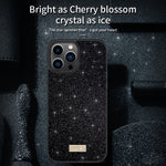 Custodia in pelle glitterata PC+TPU per iPhone 14 Plus