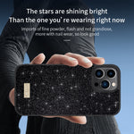 Custodia in pelle glitterata PC+TPU per iPhone 14 Plus