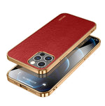 Custodia TPU antiurto in pelle per iPhone 14 Pro Max