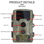 Fotocamera da caccia H881 con schermo TFT 2,4" 21MP