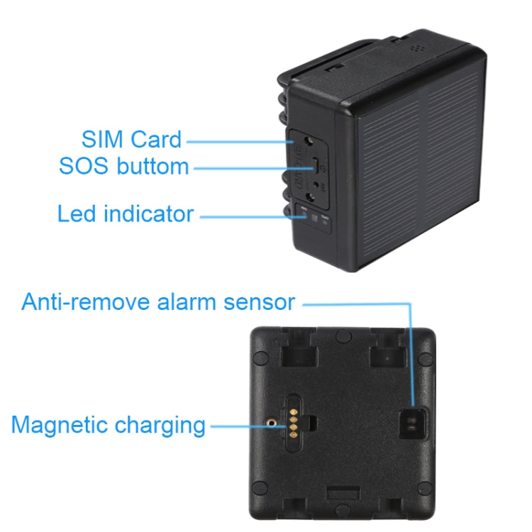 Localizzatore GPS solare 4G per bestiame con memoria
