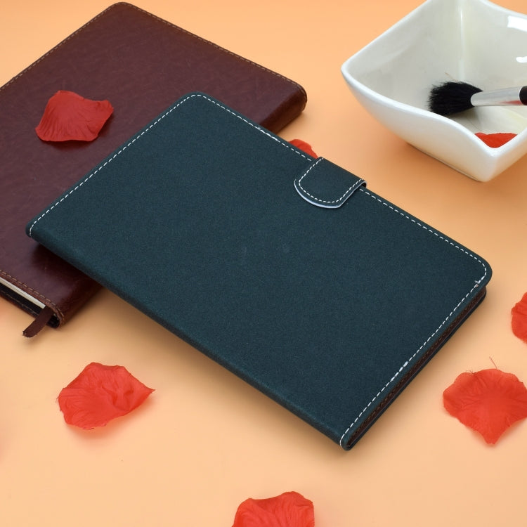 Filo per cucire Custodia in pelle piatta orizzontale tinta unita con funzione sleep e copripenna e striscia antiscivolo e slot per schede e supporto, For iPad Pro 11 (2020)