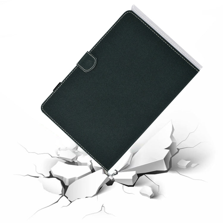 Filo per cucire Custodia in pelle piatta orizzontale tinta unita con funzione sleep e copripenna e striscia antiscivolo e slot per schede e supporto, For iPad Pro 11 (2020)
