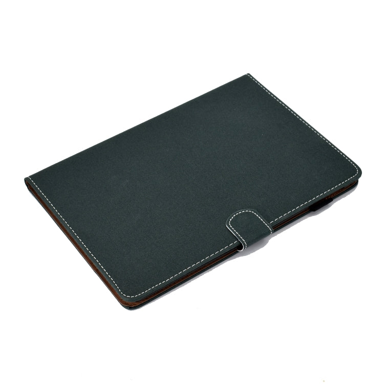Filo per cucire Custodia in pelle piatta orizzontale tinta unita con funzione sleep e copripenna e striscia antiscivolo e slot per schede e supporto, For iPad Pro 11 (2020)