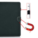 Filo per cucire Custodia in pelle piatta orizzontale tinta unita con funzione sleep e copripenna e striscia antiscivolo e slot per schede e supporto, For iPad Pro 11 (2020)