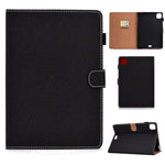 Filo per cucire Custodia in pelle piatta orizzontale tinta unita con funzione sleep e copripenna e striscia antiscivolo e slot per schede e supporto, For iPad Pro 11 (2020)