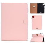 Filo per cucire Custodia in pelle piatta orizzontale tinta unita con funzione sleep e copripenna e striscia antiscivolo e slot per schede e supporto, For iPad Pro 11 (2020)