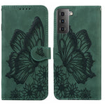Custodia per telefono in pelle a vibrazione orizzontale con goffratura con farfalle retrò al tatto, For Samsung Galaxy S23+ 5G, For Samsung Galaxy S23 Ultra 5G, For OPPO A17, For OPPO A57 5G