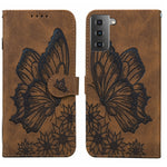 Custodia per telefono in pelle a vibrazione orizzontale con goffratura con farfalle retrò al tatto, For Samsung Galaxy S23+ 5G, For Samsung Galaxy S23 Ultra 5G, For OPPO A17, For OPPO A57 5G