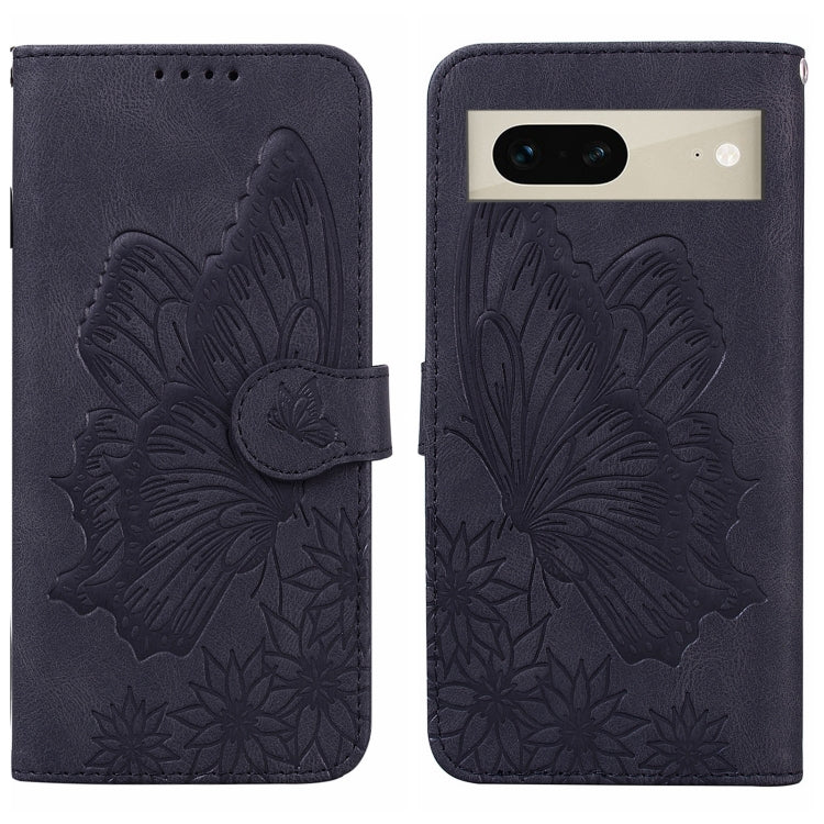 Custodia per telefono in pelle a vibrazione orizzontale con goffratura con farfalle retrò al tatto, For Google Pixel 7 5G, For Google Pixel 7 Pro 5G, For Xiaomi Redmi A1, For Xiaomi Poco M4 5G