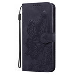 Custodia per telefono in pelle a vibrazione orizzontale con goffratura con farfalle retrò al tatto, For Google Pixel 7 5G, For Google Pixel 7 Pro 5G, For Xiaomi Redmi A1, For Xiaomi Poco M4 5G