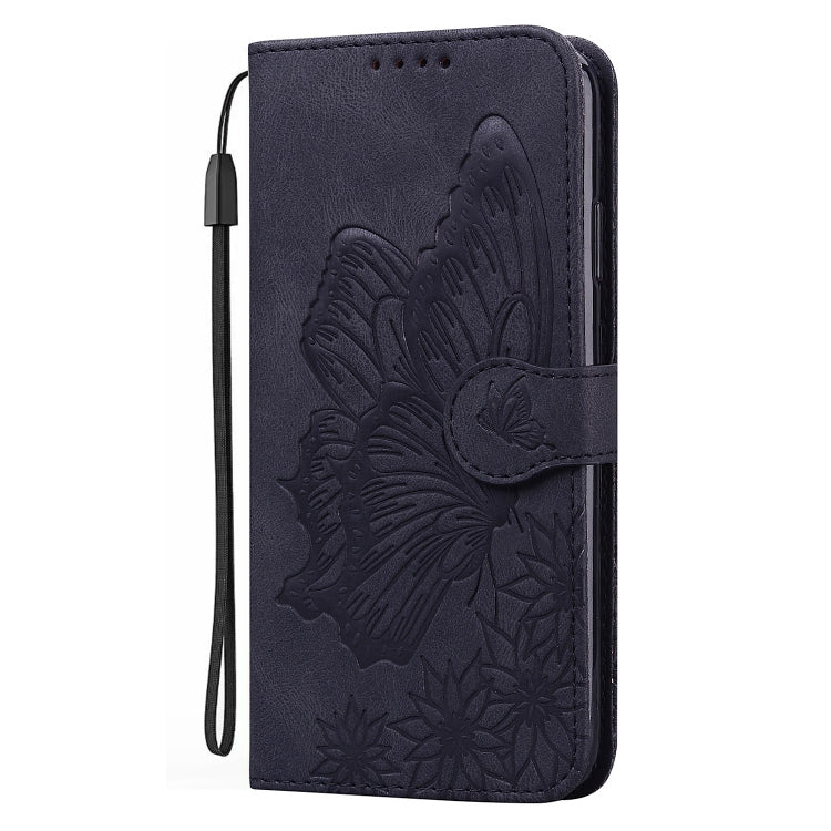 Custodia per telefono in pelle a vibrazione orizzontale con goffratura con farfalle retrò al tatto, For Google Pixel 7 5G, For Google Pixel 7 Pro 5G, For Xiaomi Redmi A1, For Xiaomi Poco M4 5G