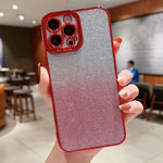 Custodia TPU trasparente con glitter per iPhone XS